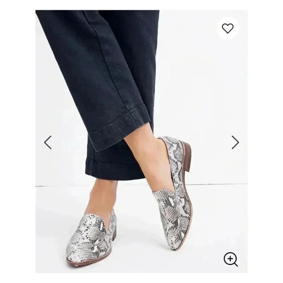Madewell Frances Loafer in Stamped Snake - Picture 7 of 7